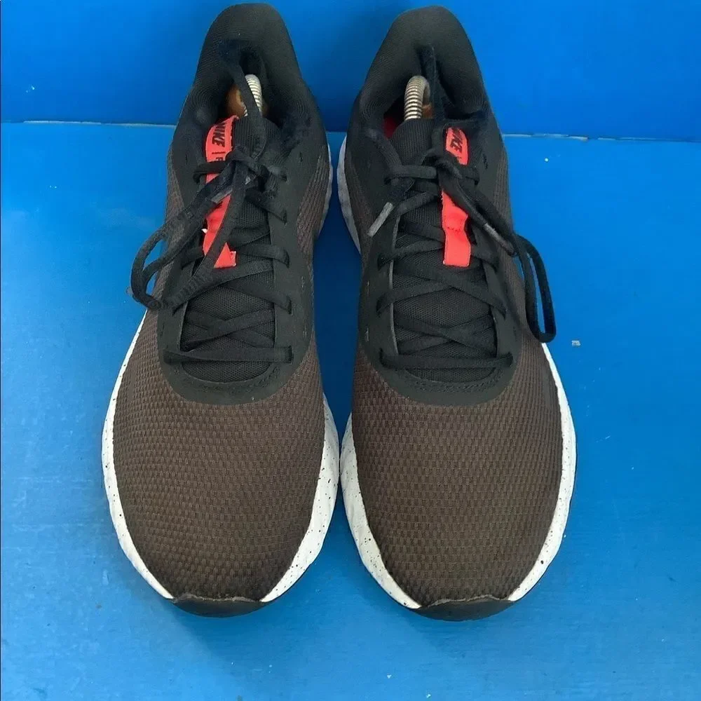 Nike Mens Revolution 5 BQ3204-003 Black Red Running Shoes Sneakers Size 10